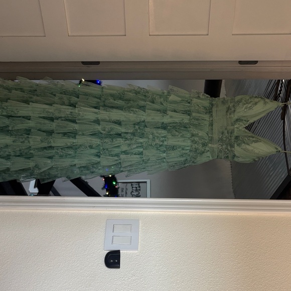 B Darlin Green Maxi Dress